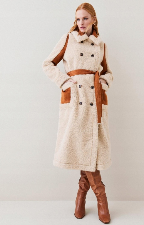 KAREN MILLEN KOŻUCH DWURZĘDOWY DAMSKI 34 YŁD