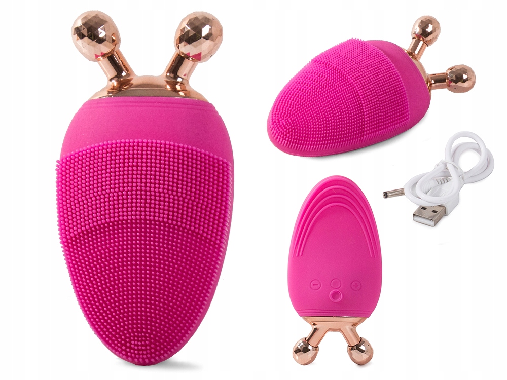 SZCZOTKA SONICZNA MASAŻER DO TWARZY CIAŁA 3D