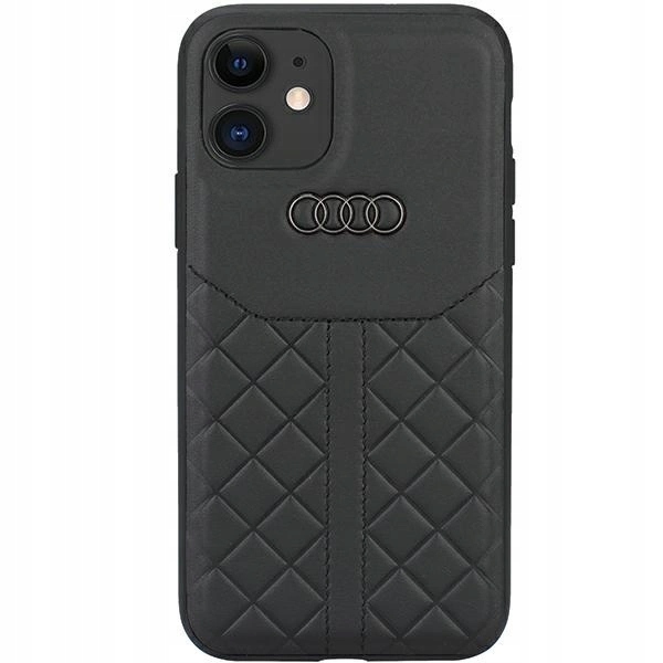 Pouzdro Audi Genuine Leather pro iPhone 11 Xr černé