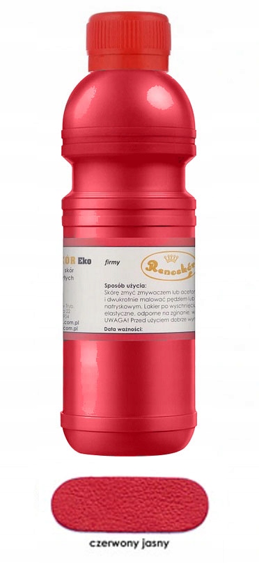 

Renoskór Farba Do Skóry Czerwony Jasny 200ml