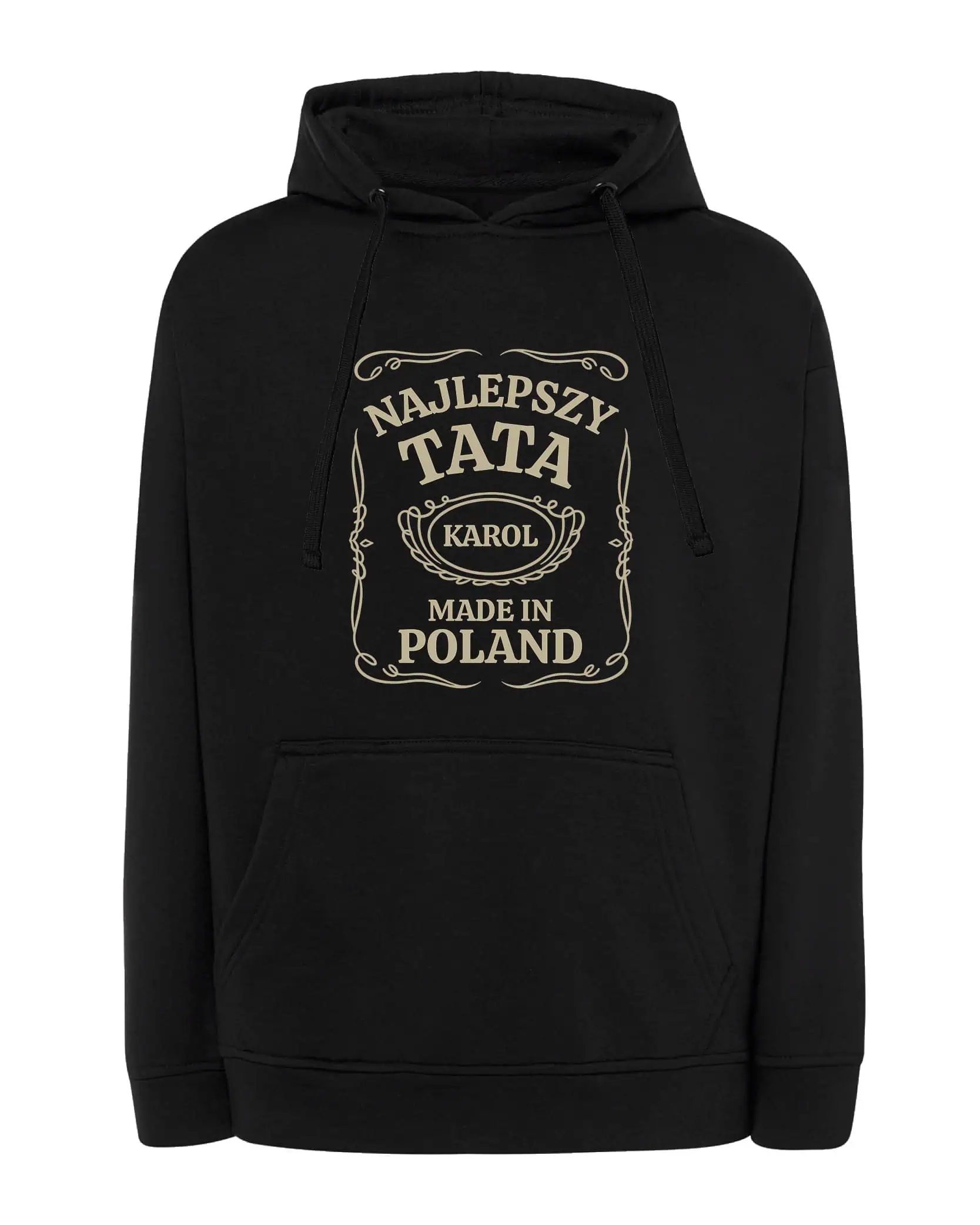 Mikina s kapucí Den mužů Nejlepší Dárek Černá L