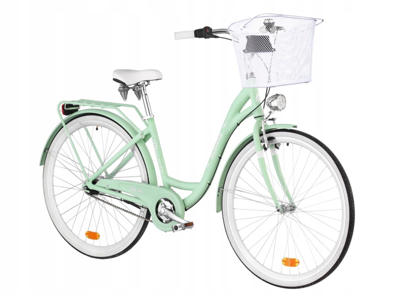 Rower miejski Indiana Moena 28 cali damski Koszyk na rower Stalowy