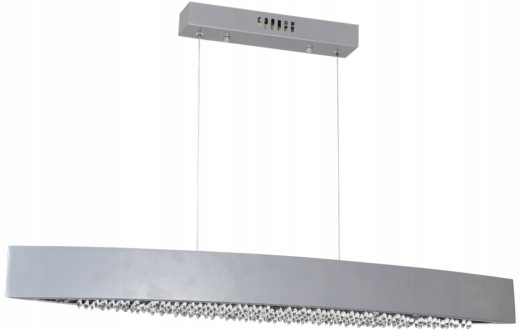 Strieborná závesná lampa s dĺžkou 90 cm Led 24W 4000K Bocca ML016 Eko-light