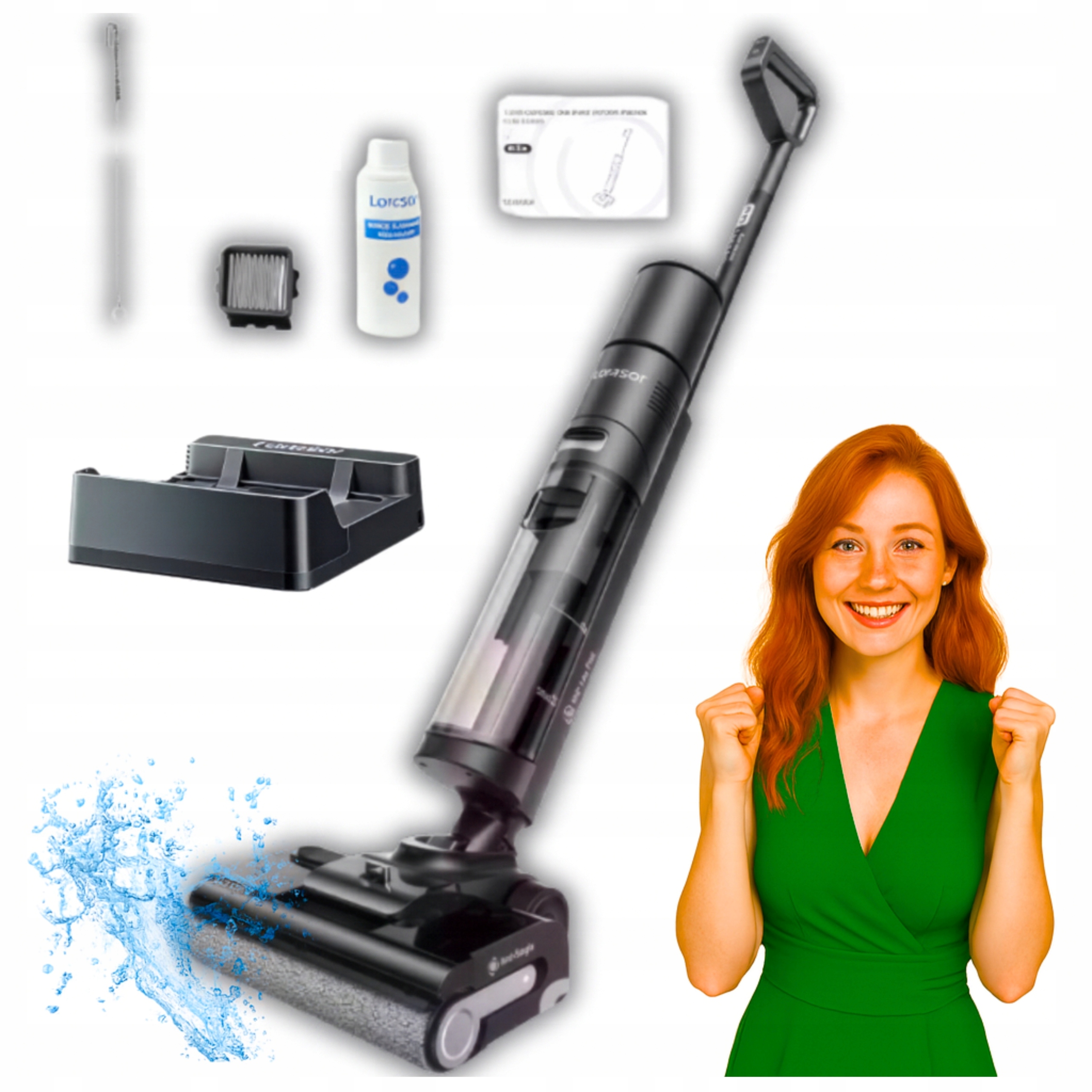 Odkurzacz Bezprzewodowy Pionowy Laresar S7 Pro 3w1 Z MOPEM19000Pa+E-BOOK