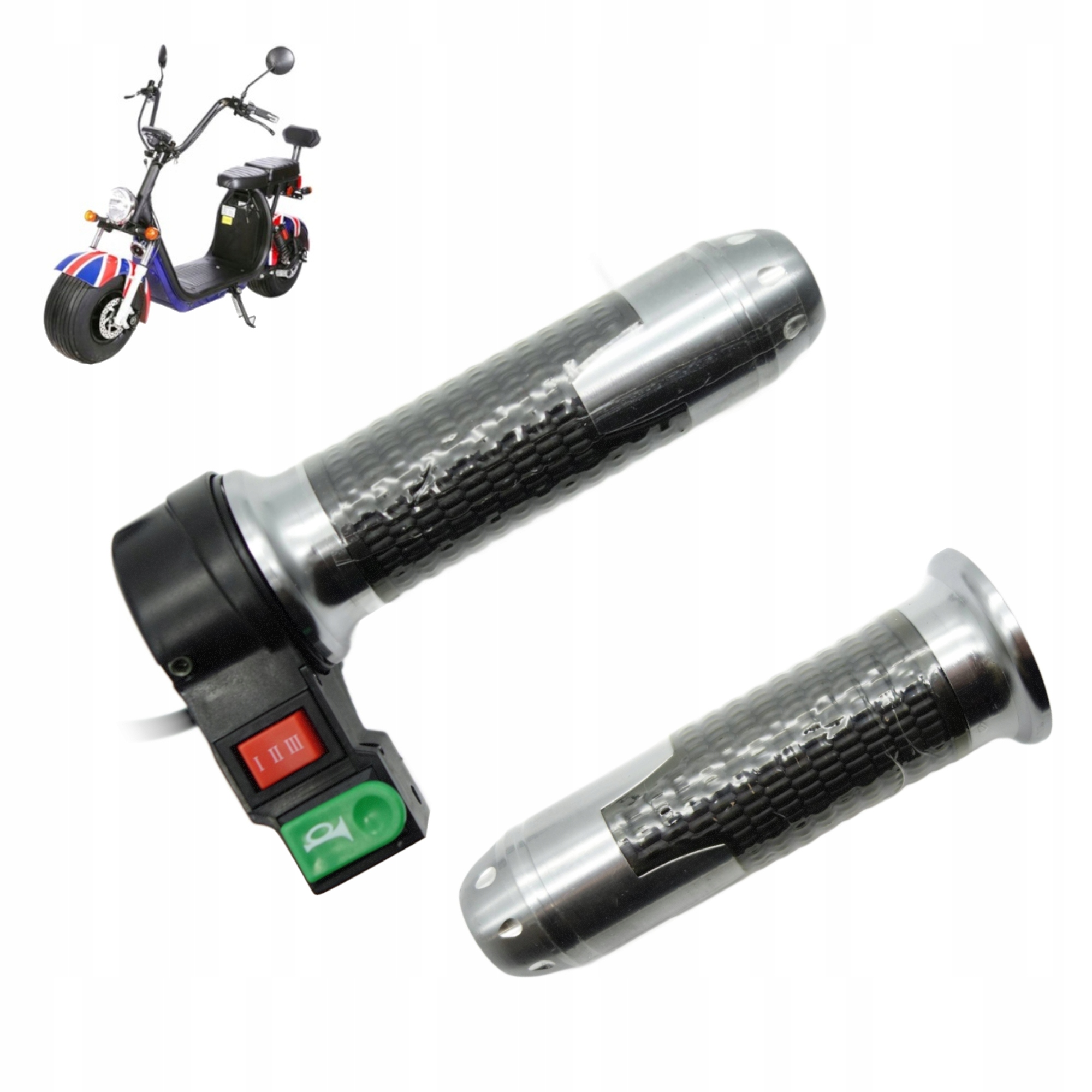 Plynová manžeta s tlačítky Grip pro Scooter City Coco Bili Coco Velex