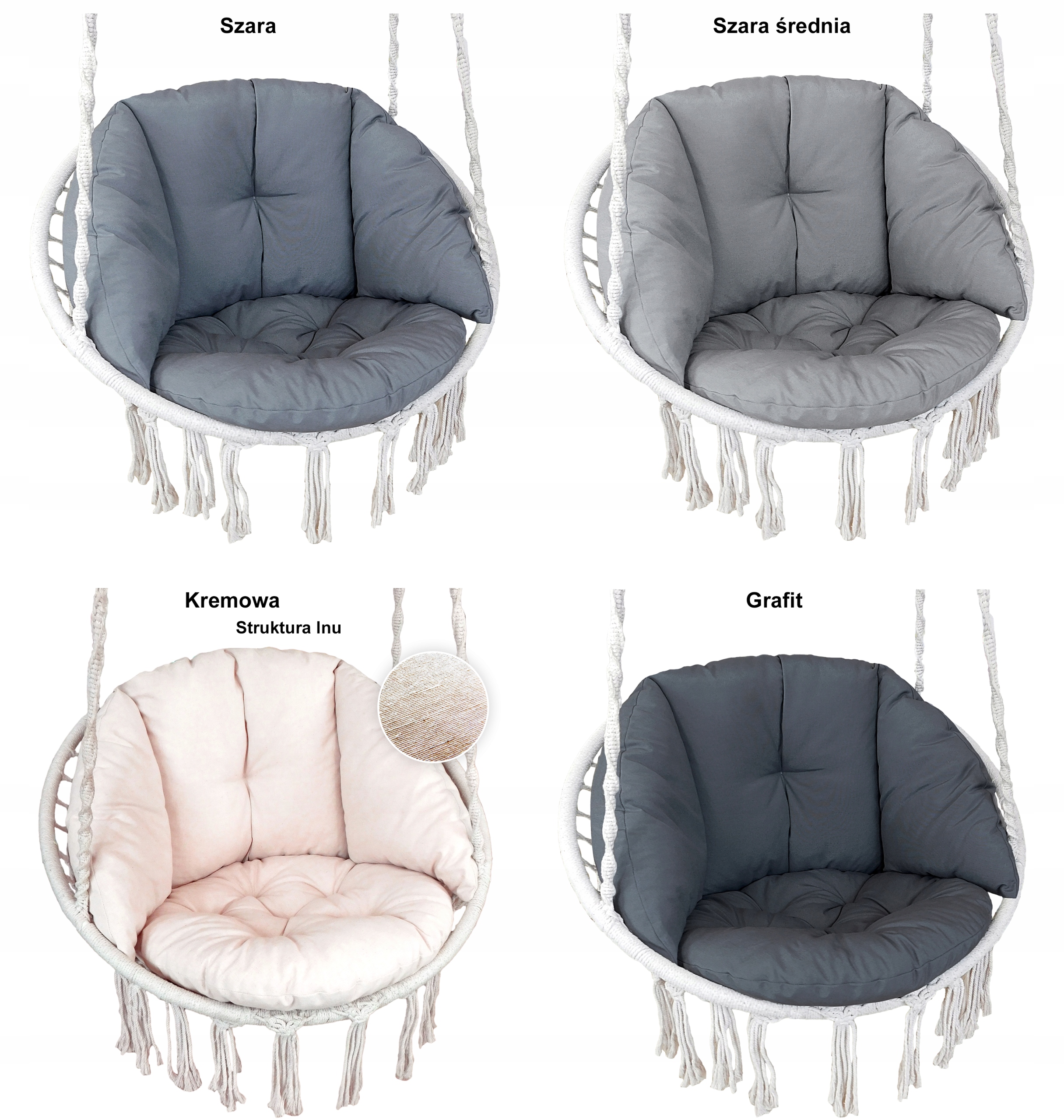 PODUSZKA NA HUŚTAWKĘ BOCIANIE GNIAZDO BOHO POLSKA - kolory mix Producent Manufaktura Tex