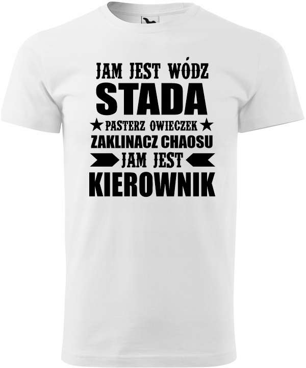 

Koszulka Kierownik Wódz Szef Śmieszny