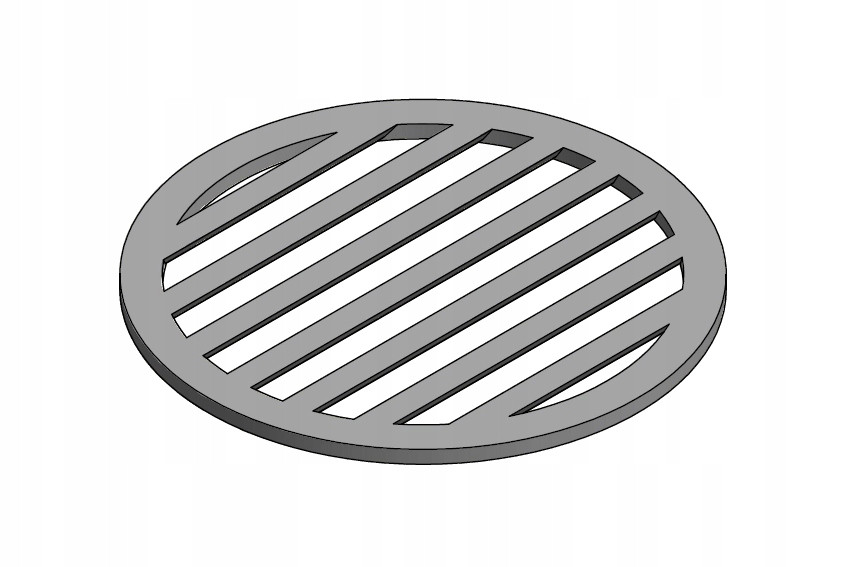 RUSZT ŻELIWNY OKRĄGŁY DO PIECA fi. 21 210 mm 21cm Rodzaj inny rodzaj