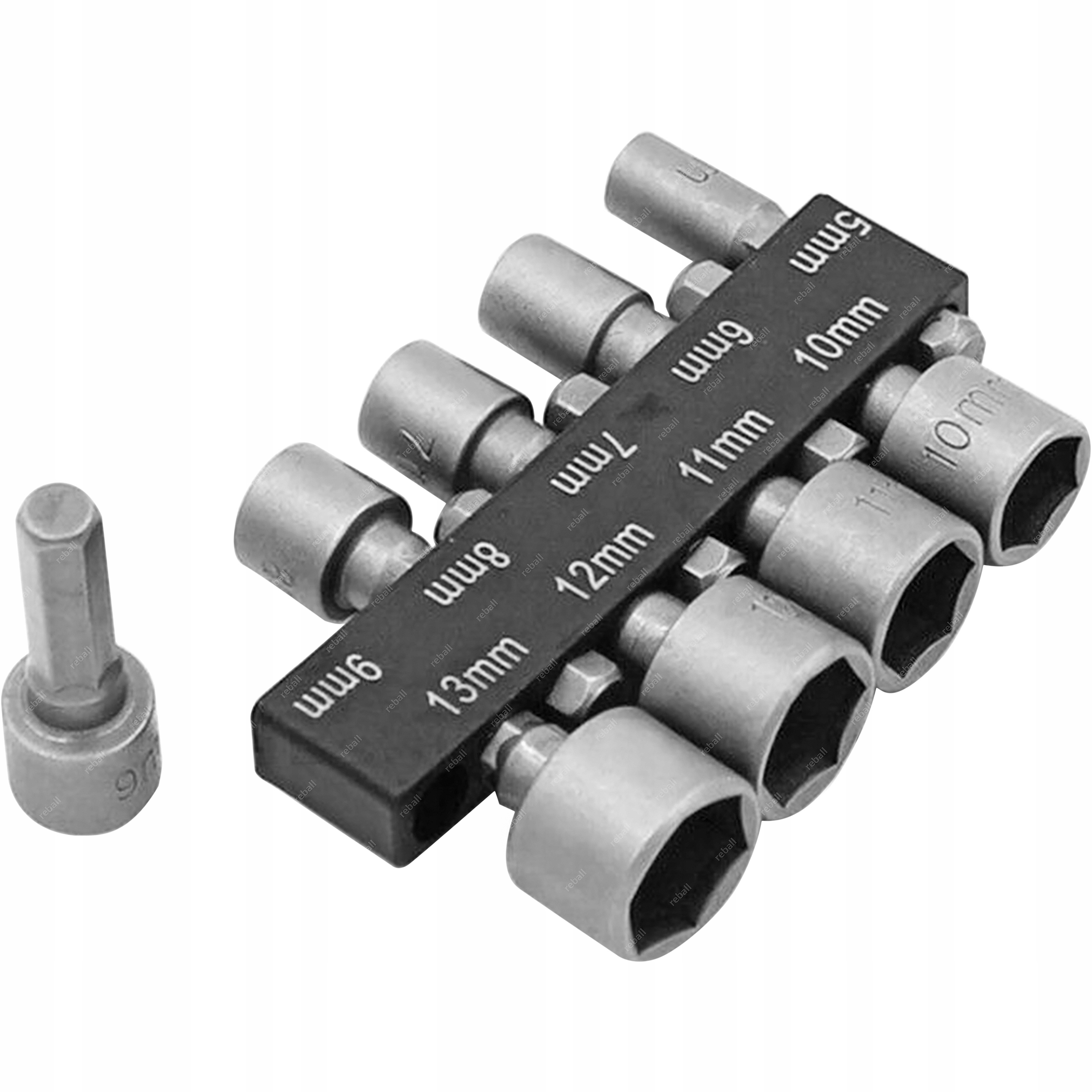 Uniwersalny Zestaw Kluczy Nasadowych Nasadek Bitów Wkrętarka 5mm-13mm 9 Szt