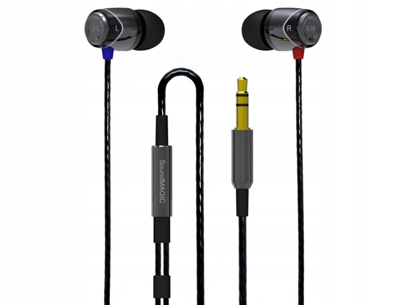 Słuchawki dokanałowe Soundmagic E10 Czarno-szary