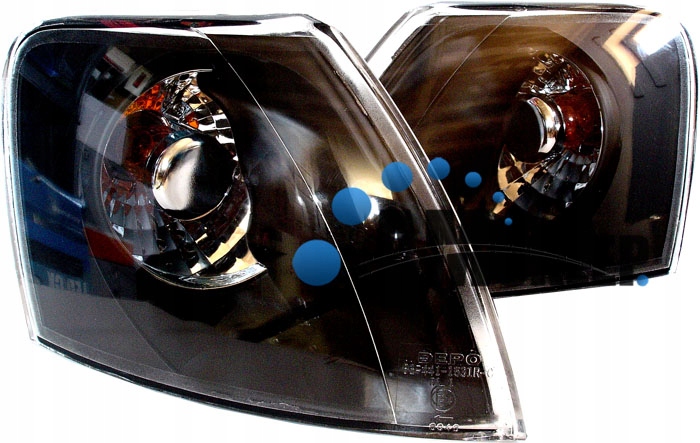KH95390302 - VW Passat 97-00 мигалки указатель поворота Black CLEAR