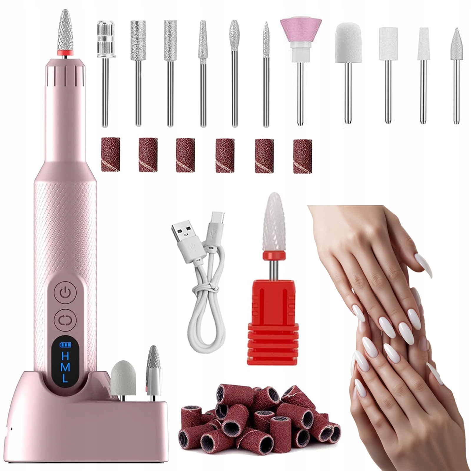 Bruska Na Nehty 20000 Km, Sada Pro Profesionální Manikúru