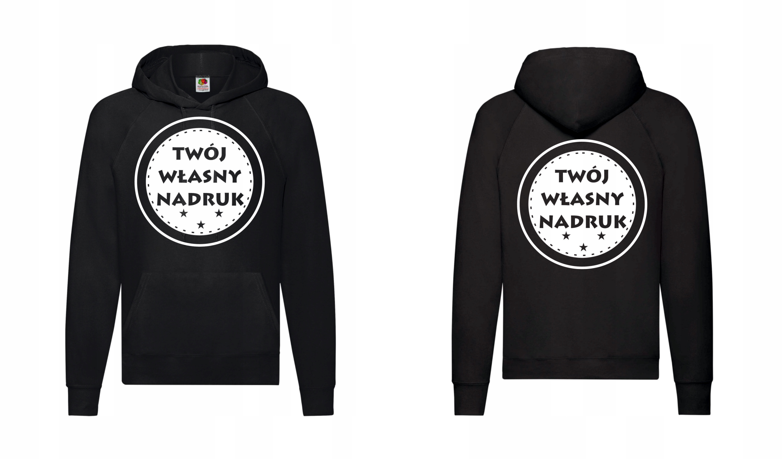 

Bluza z kapturem z własnym nadrukiem męska