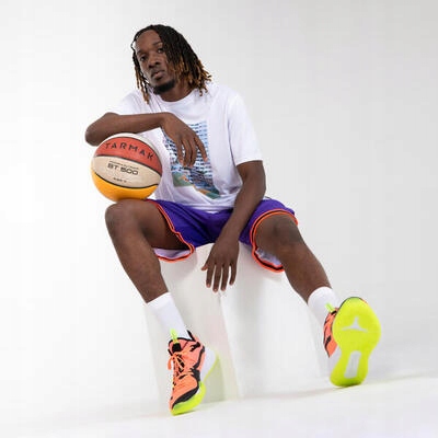 Koszulka do koszykówki męska Tarmak TS500 Fast Dekolt stójka