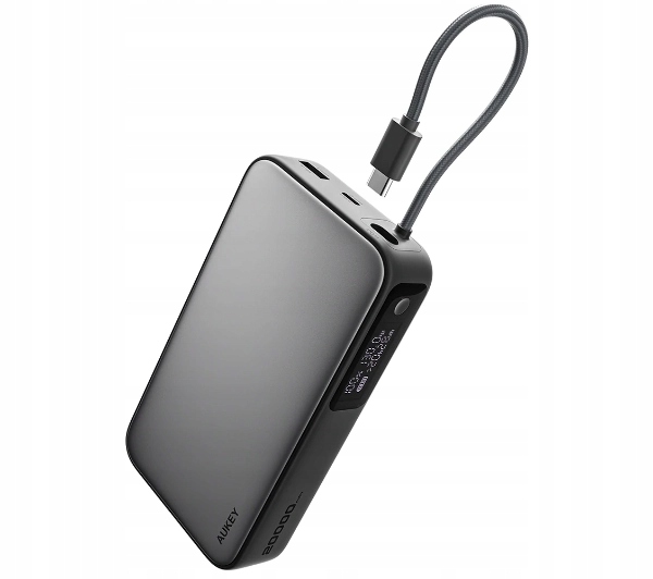 Powerbank Aukey Spark Sling PB-Y48 20000mAh 100W Wbudowany kabel Usb-c