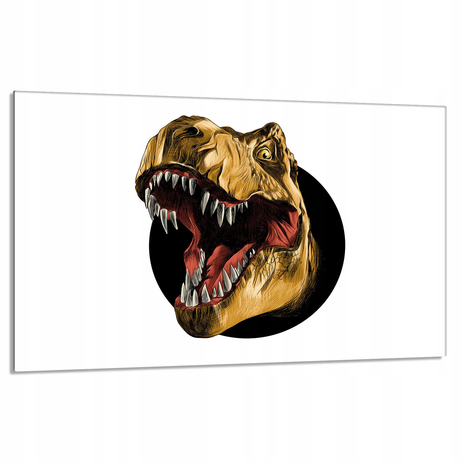 Skleněná ochranná deska na sporák 80x52 Dinosaurus Do Kuchyně