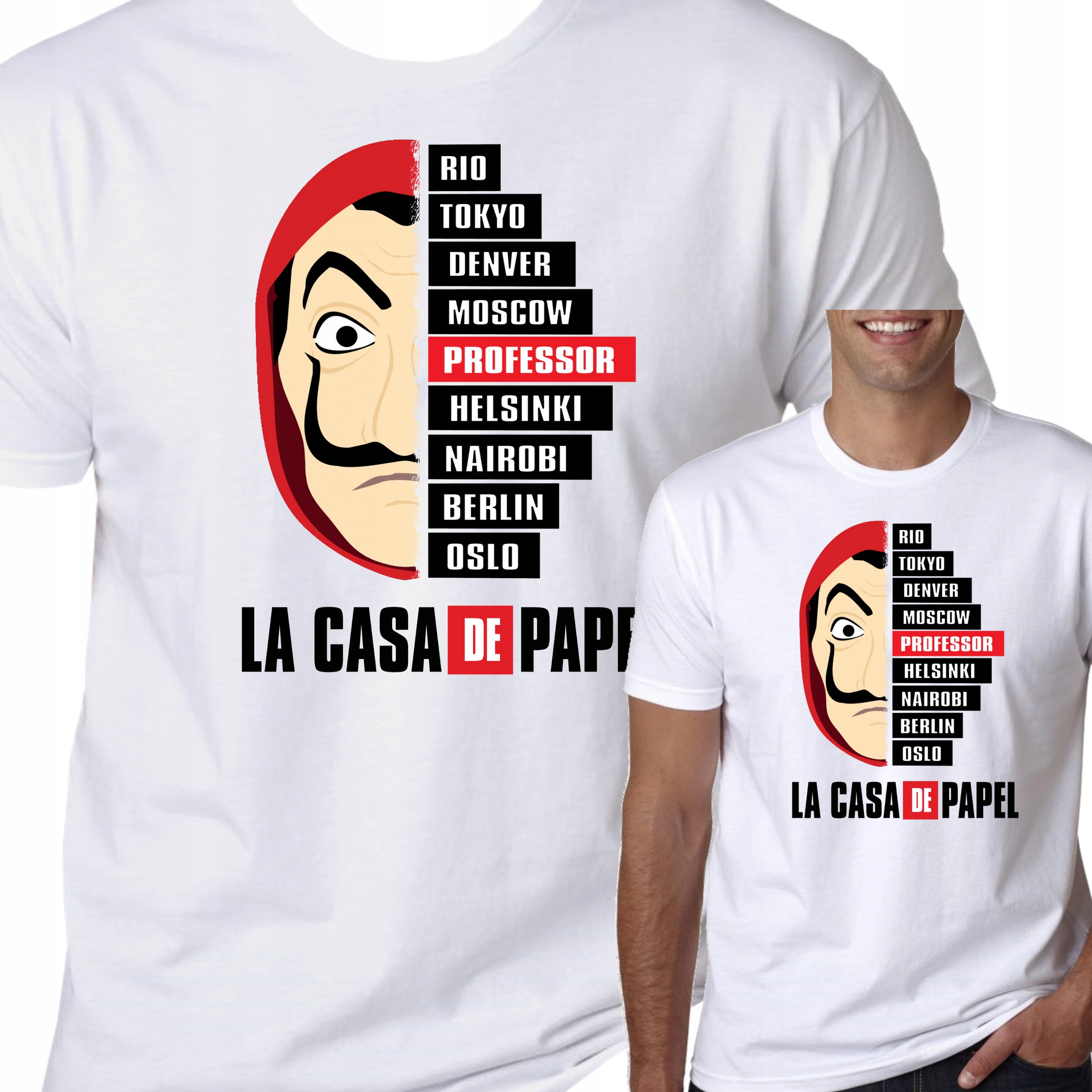 

T-Shirt Koszulka Dom Z Papieru La Casa De S 0731