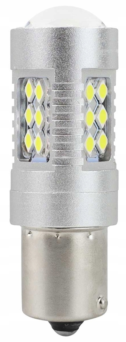 1 Sztuka Żarówka Led Ledowa P21W Led Cofania Dzienne Canbus Mocne 12/24V