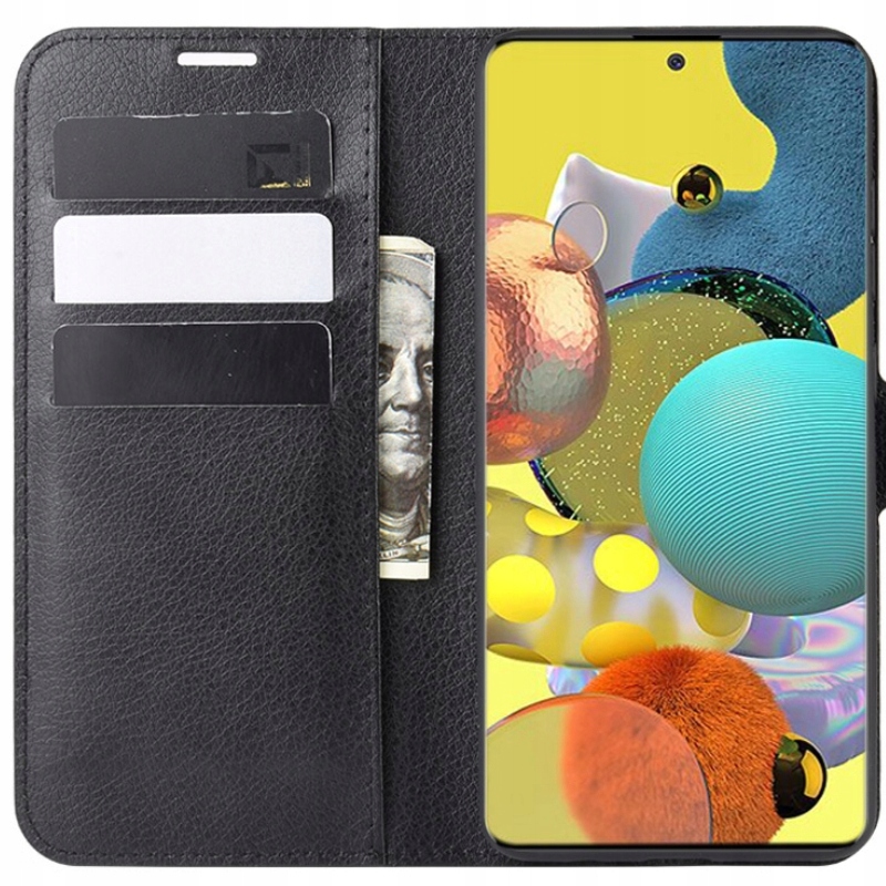

Etui Z Klapką Portfel Litchi Do Galaxy A51 5G