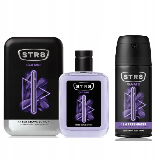 STR8 GAME ZESTAW 2cz WODA ASL 100ml + SPRAY 150ml