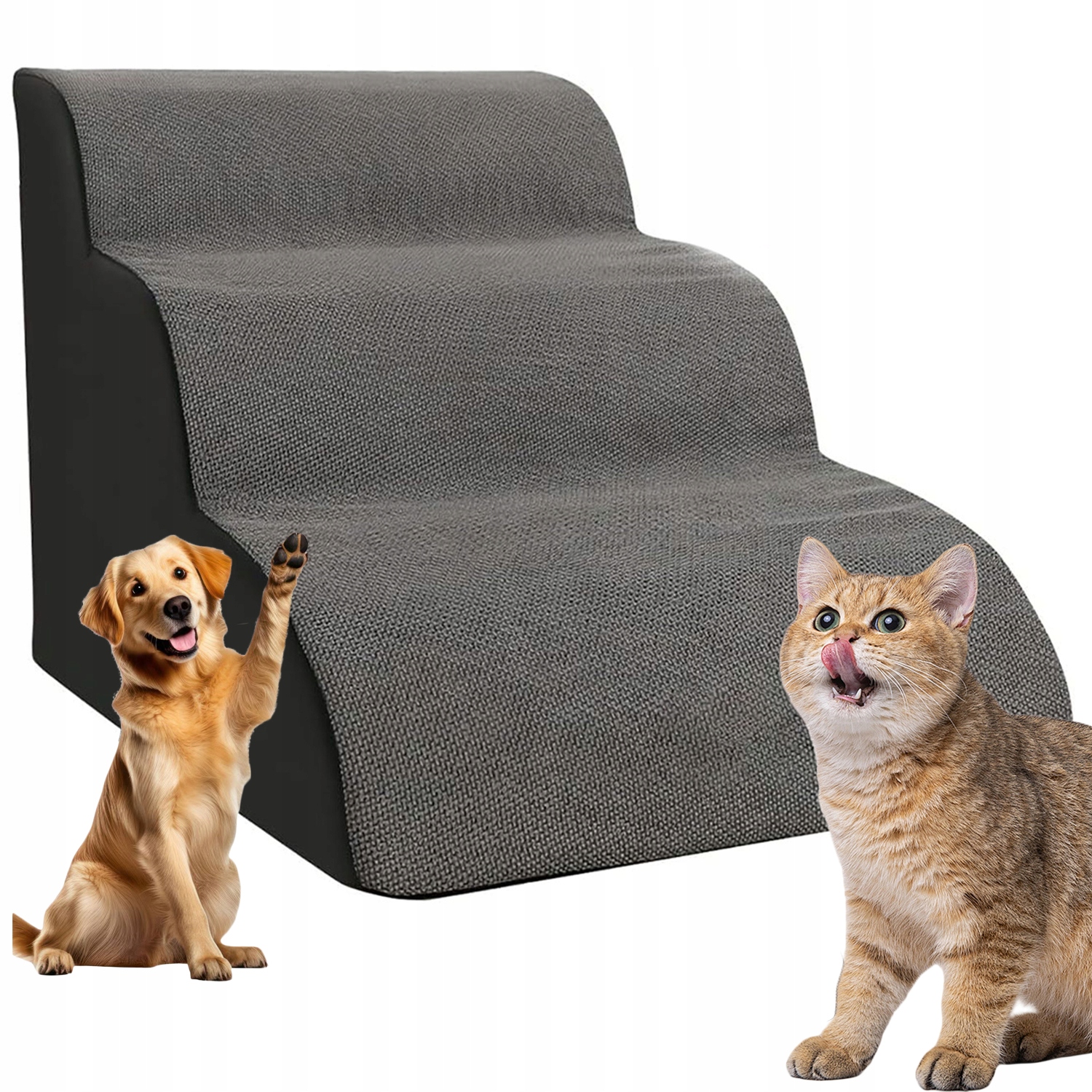 Levně Schůdky Pro Psy Welsti Pro Kočky A Domácí Zvířata, Stabilní Rampa, Snadný Vstup, 3 Patra