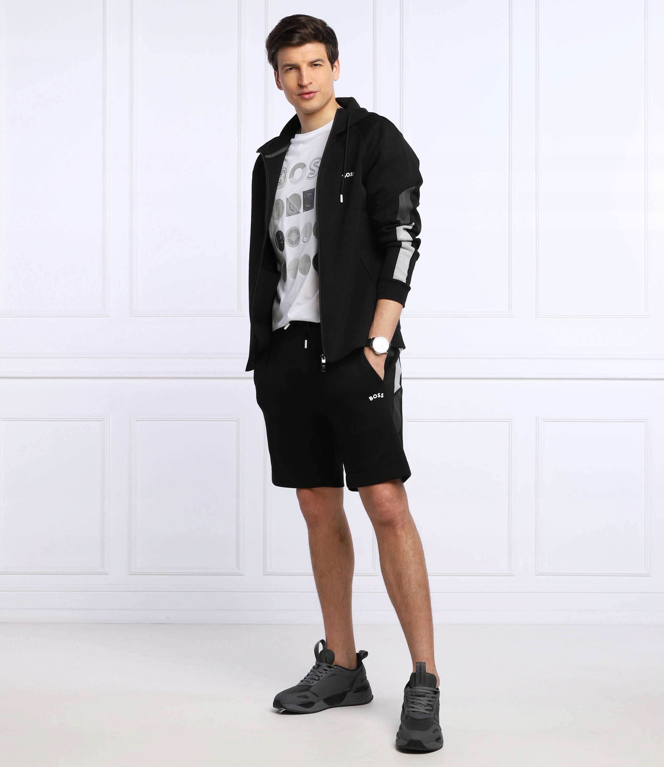 BOSS GREEN szorty | Regular Fit czarne Marka Finn Comfort