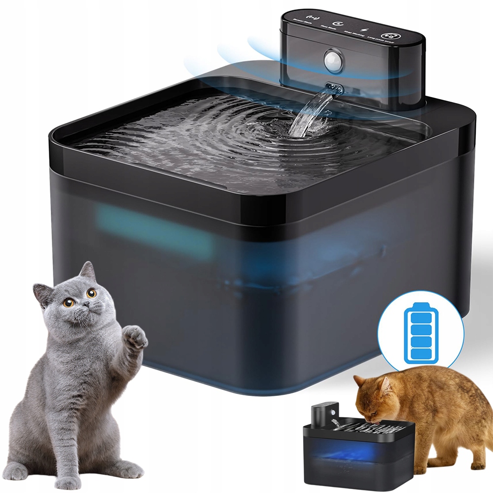 Levně Automatická napáječka Fontána Pro Kočky a psy s tichým filtrem 200 200 ML