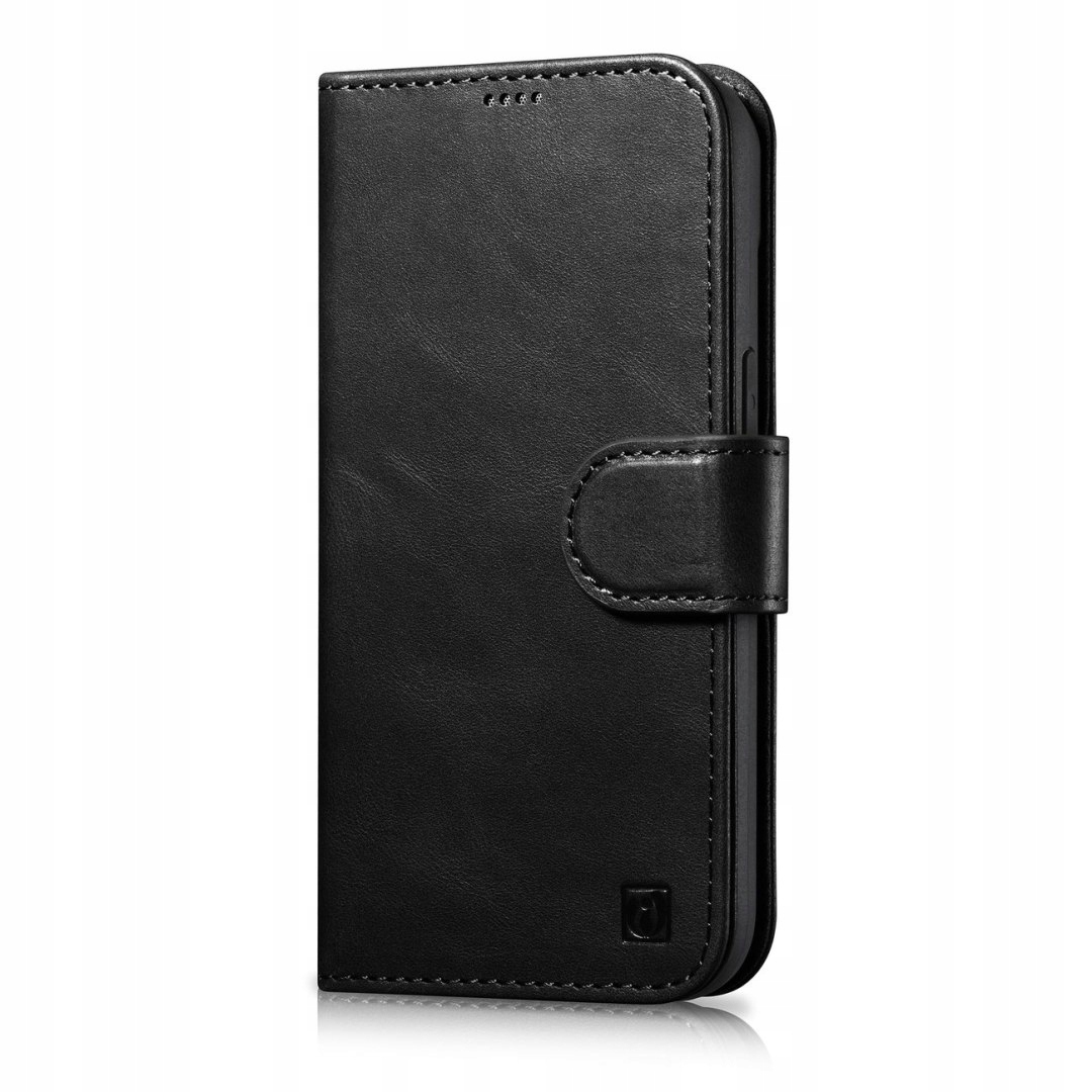 2w1 etui skórzany pokrowiec z klapką iPhone 14 Pro Anti-RFID Oil Wax Wallet