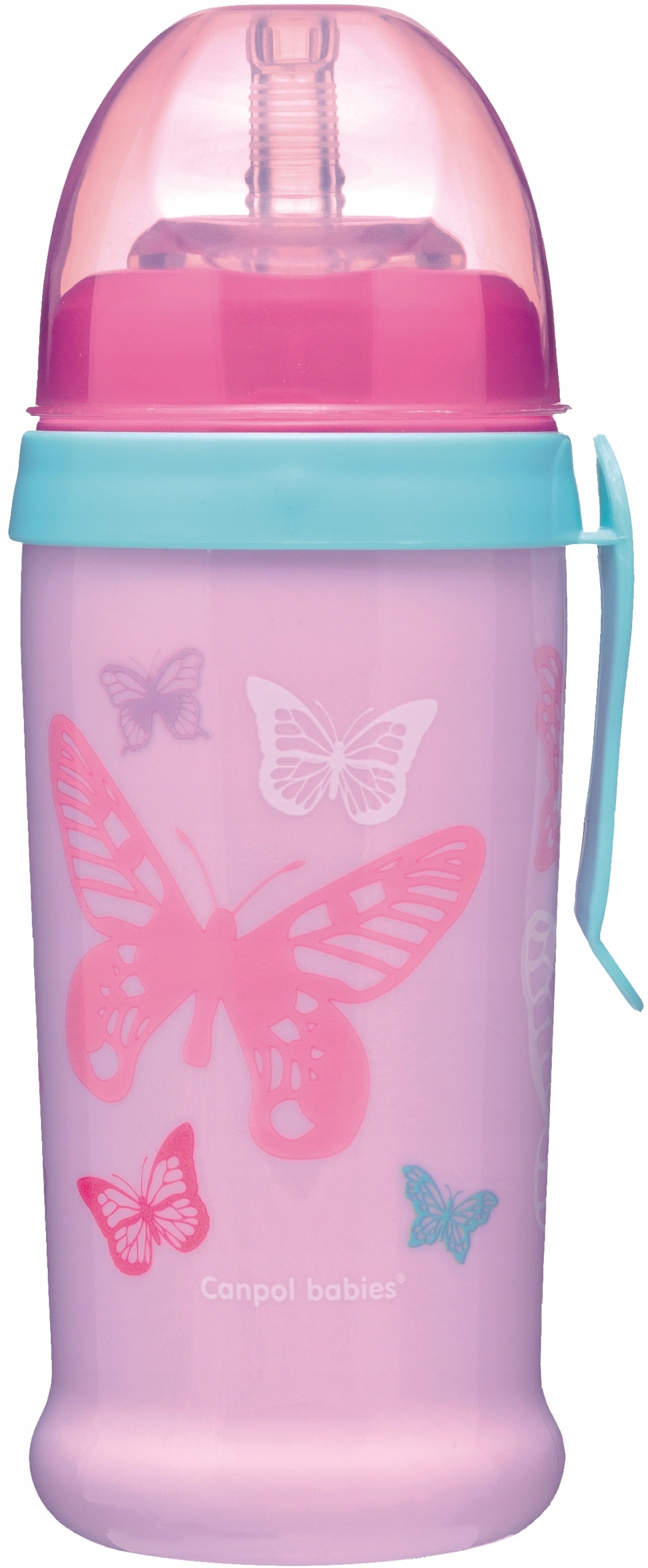 CANPOL BIDON KUBEK NIEKAPEK Z RURKĄ 350ML 12m+