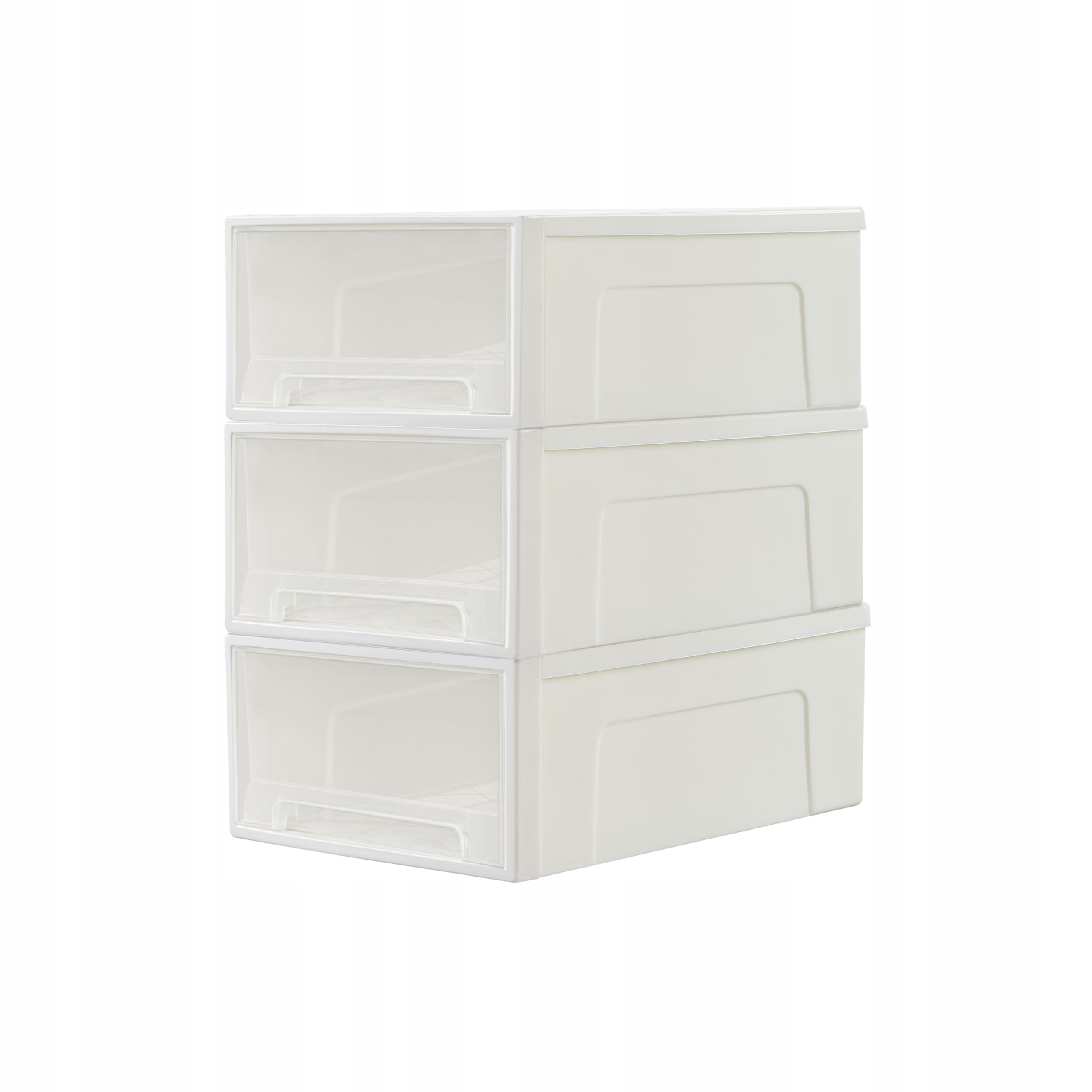 Cetomo box se zásuvkami 30 l * 3, plastový úložný box, bílý