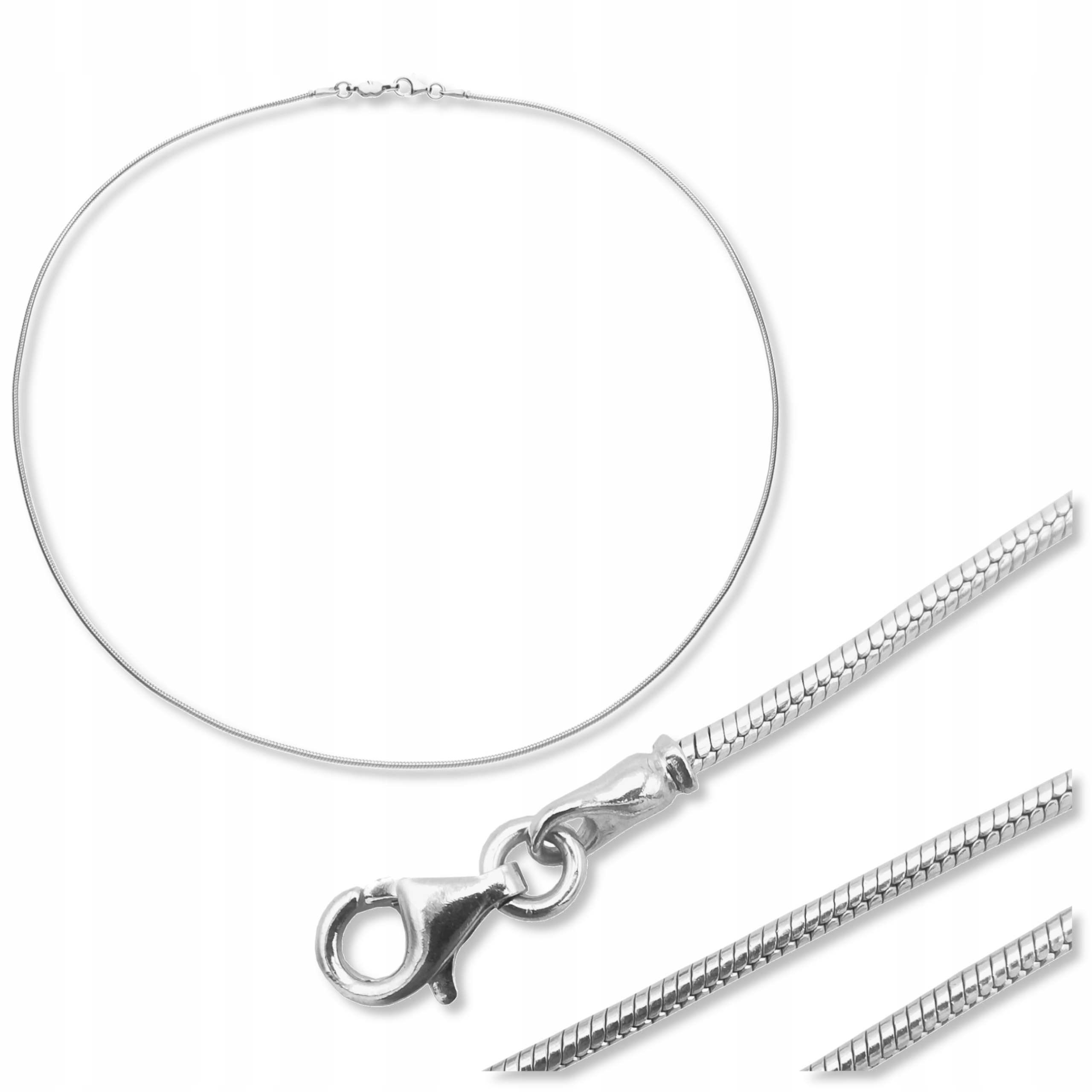 Stříbrný řetízek Žmijka Italská Snake 55 cm lanko stříbro 925