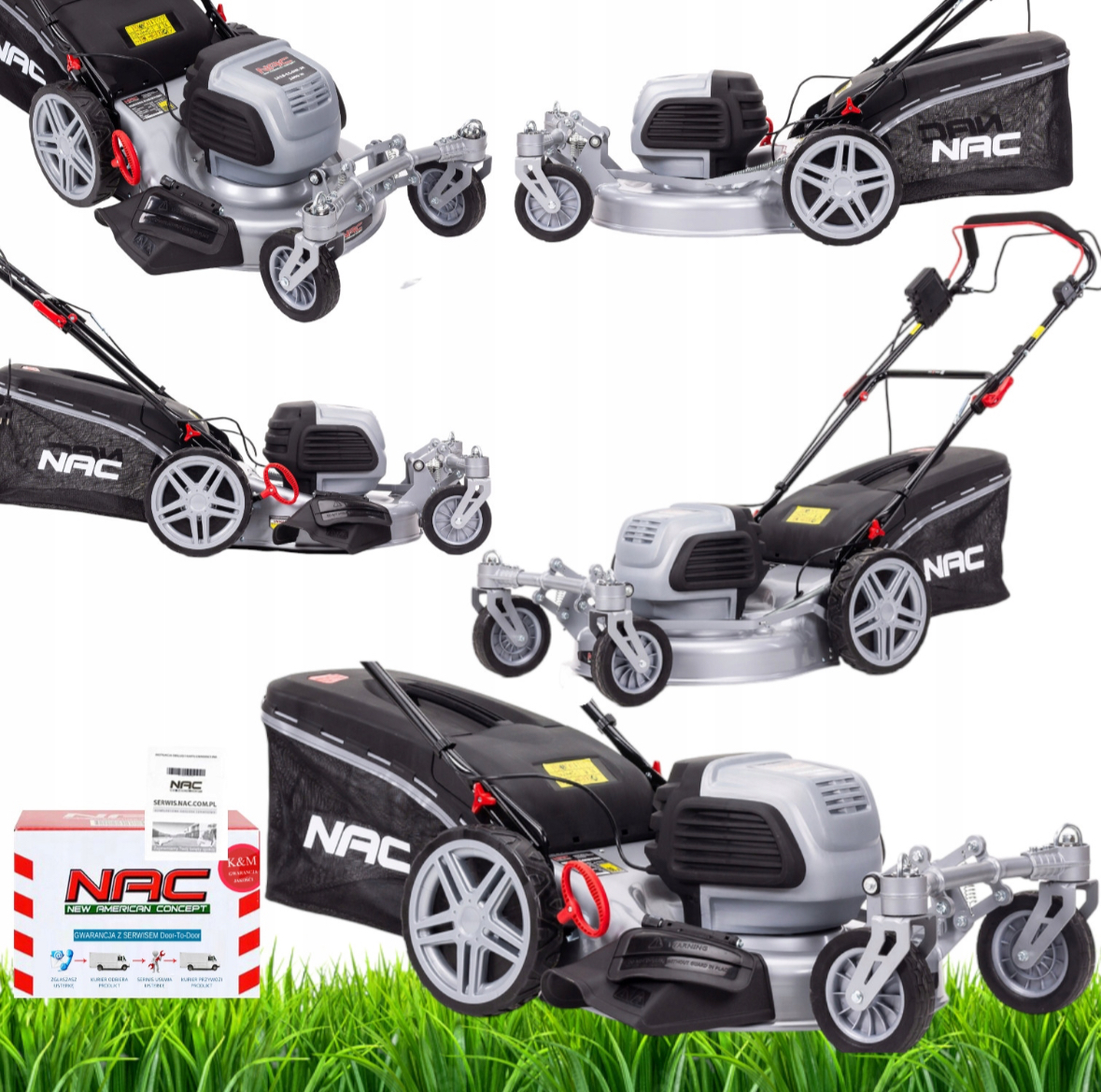 NAC KOSIARKA ELEKTRYCZNA 1800W LE18-51-SIR-JR INDUKCJA + NAPĘD + ŁOŻYSKA