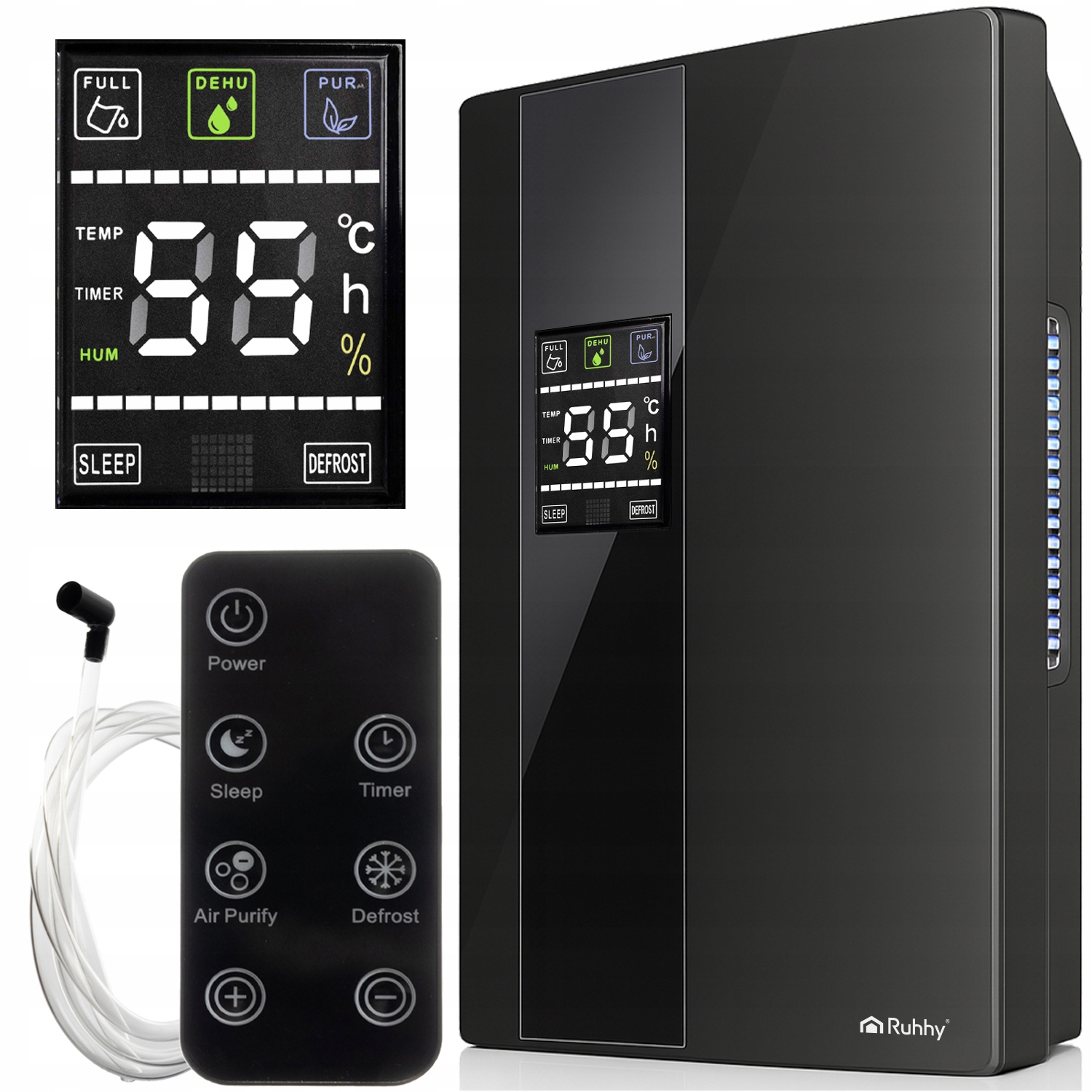 Osuszacz powietrza Oczyszczacz pochłaniacz wilgoci do 55m2 Mocny