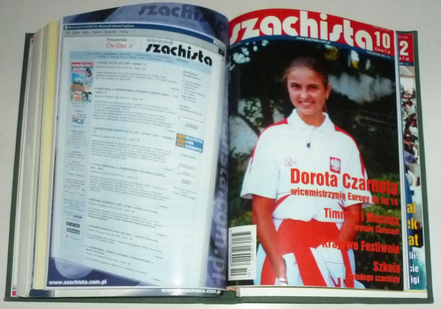 SZACHISTA Miesięcznik 1-12/2001