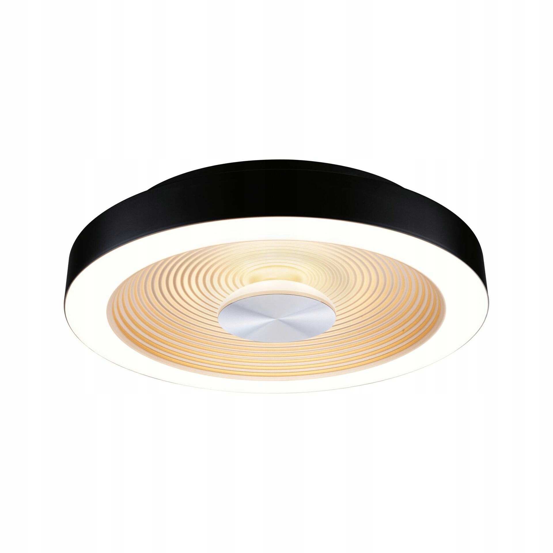 Paulmann Led stropné svietidlo Volea IP44 3000K stmievateľné čierna/zlatá 13W