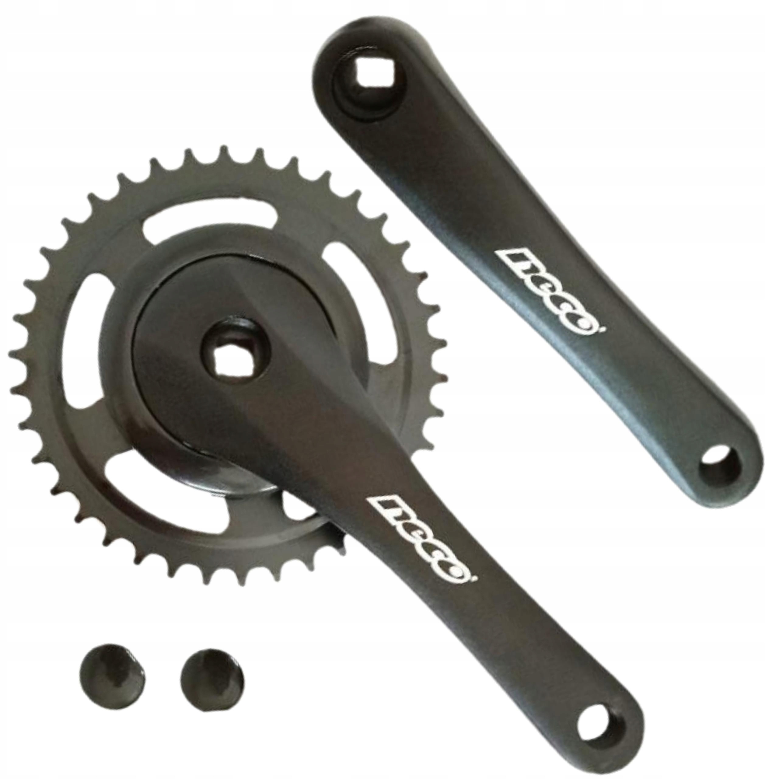 Mechanizm Korbowy 38 Zębów Aluminiowy Neco City Czarny 170MM Do Nexus