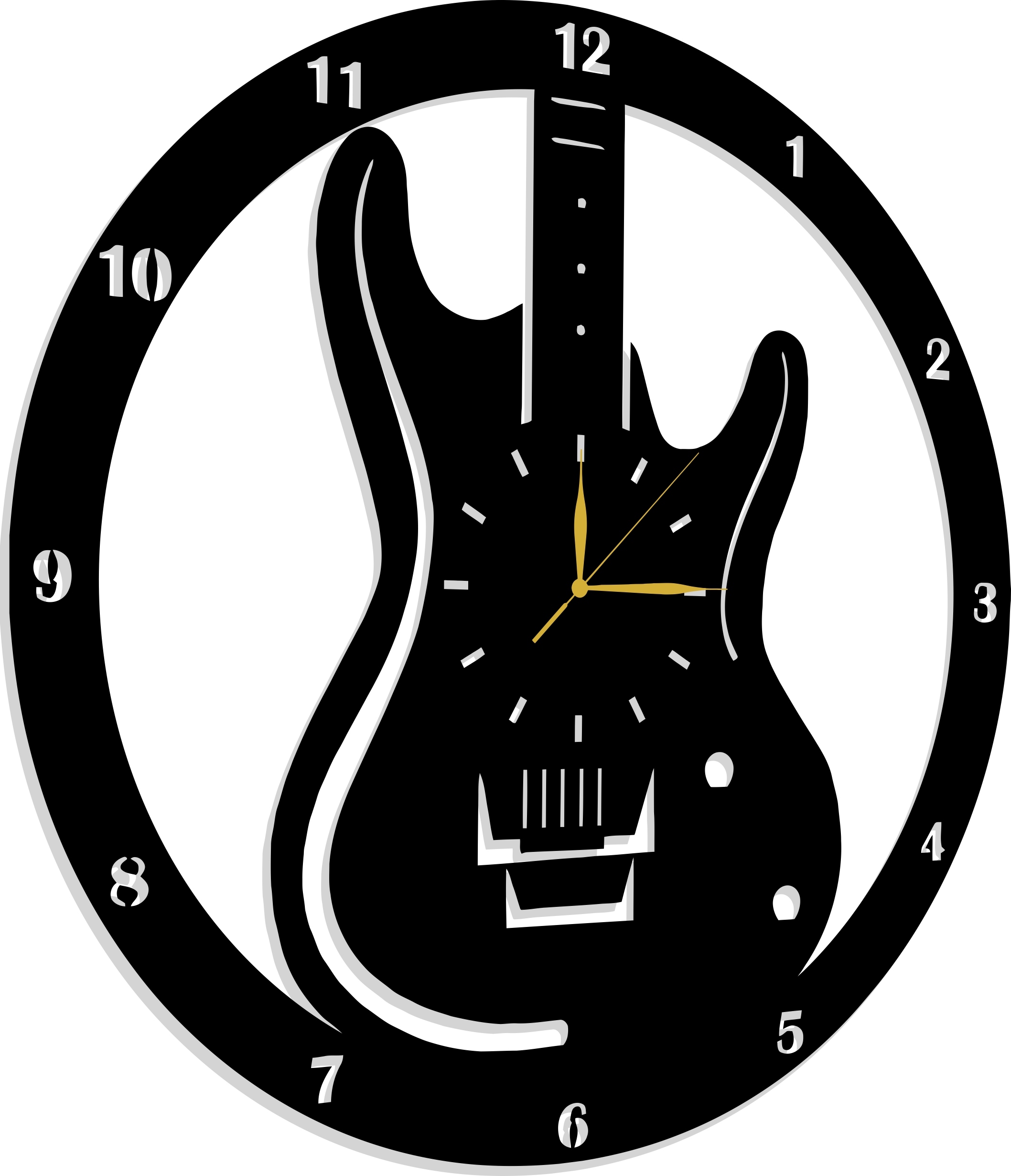 

Zegar Dla Gitarzysty Muzyka Gitara 70CM 3D