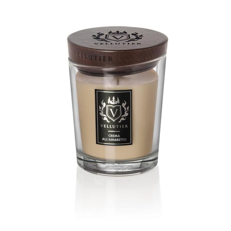 Crema All’Amaretto – Vellutier – střední vonná svíčka