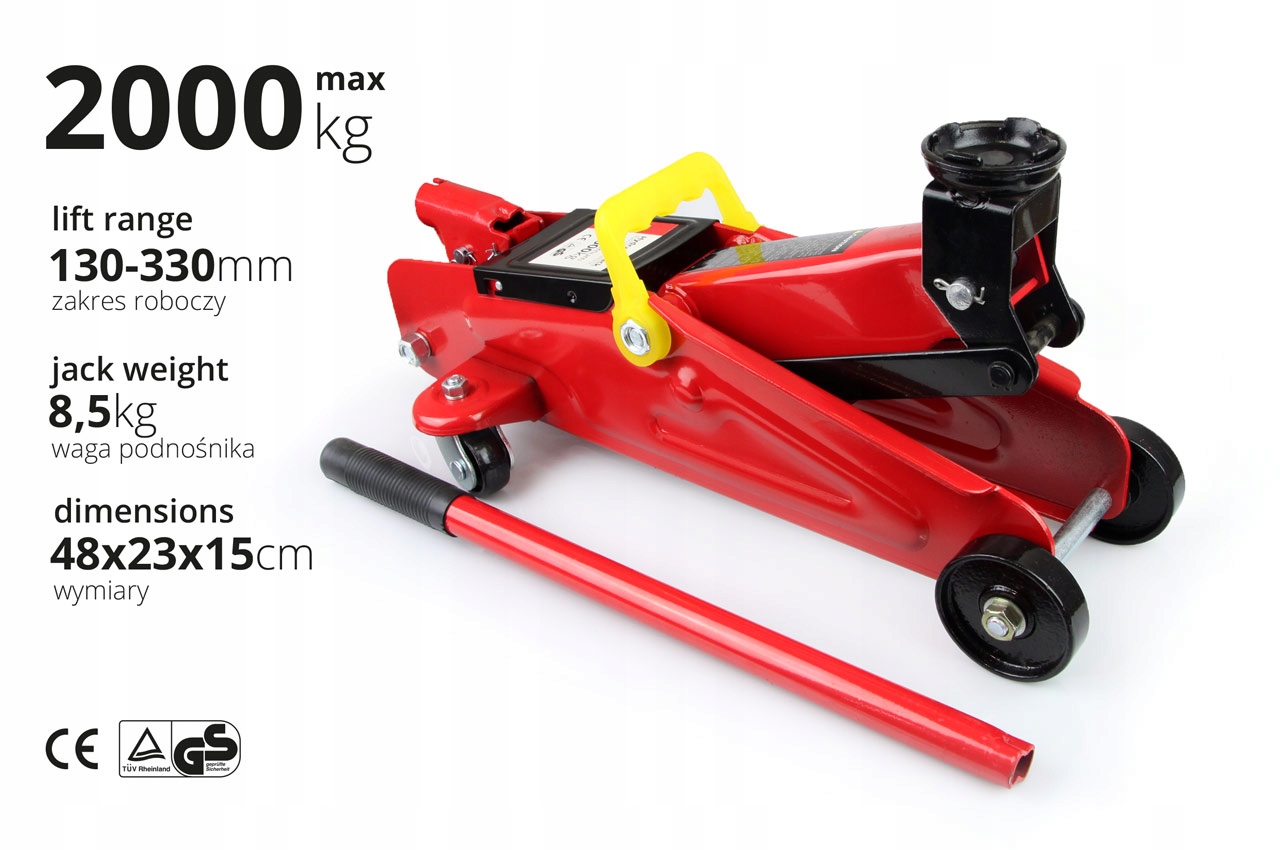 PODNOSNIK HYDRAULICZNY LEWAREK ZABA 2T TONY 2000KG Producent code 1035