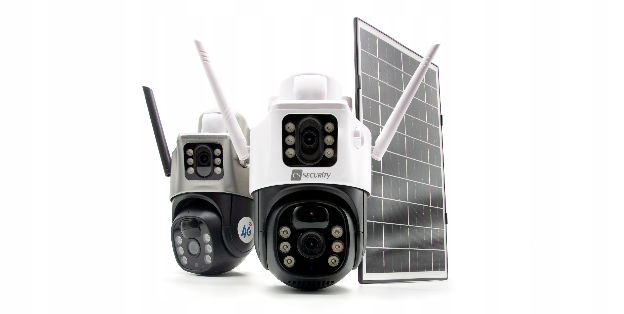 OBROTOWA ZEWNĘTRZNA KAMERA SOLARNA 2 OBIEKTYWY 4G/LTE SIM 8MP APKA GŁOŚNIK Marka bez marki