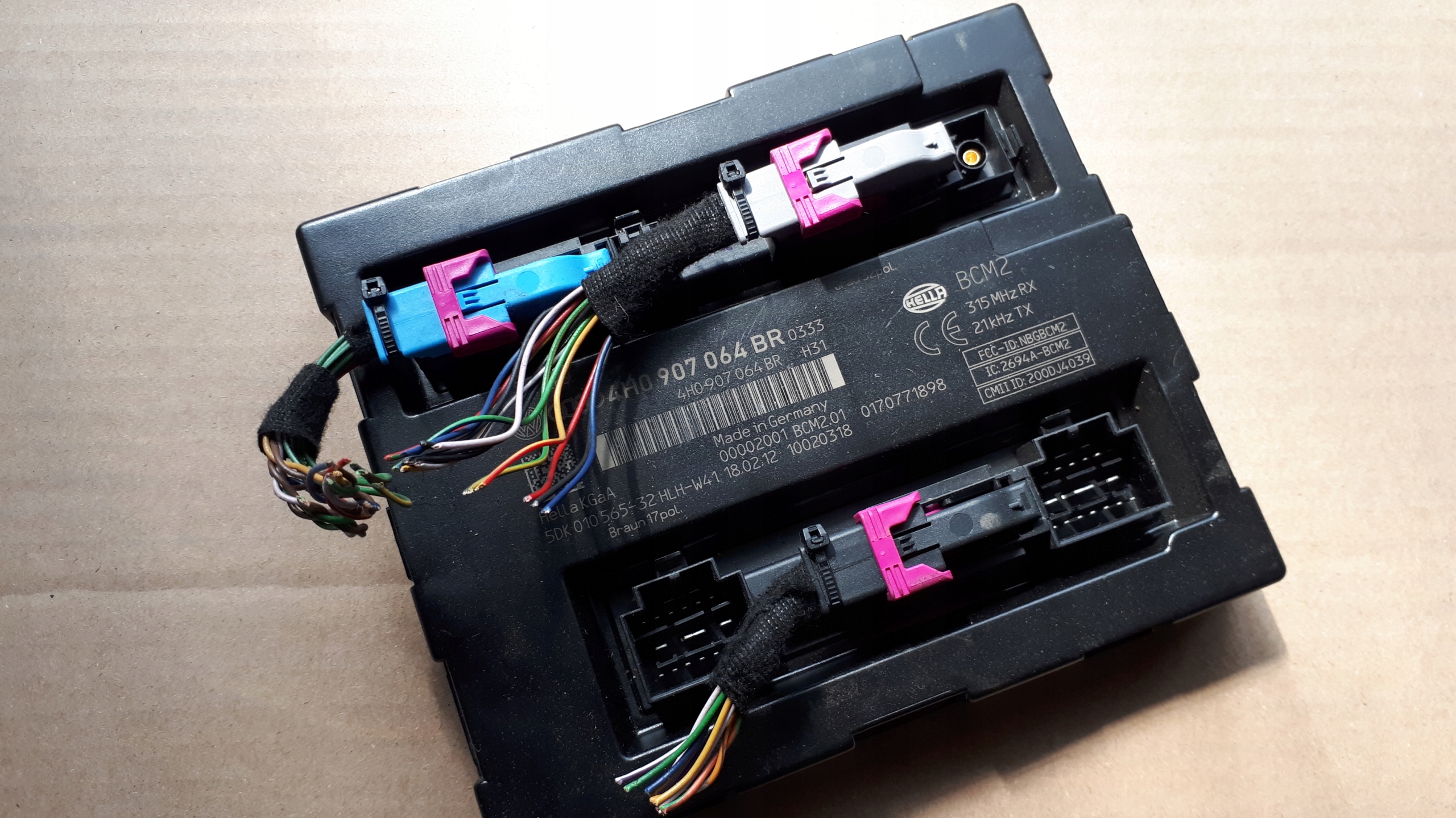 A7 4G Unité commande confort 4H0907064BR A6 C7 4G
