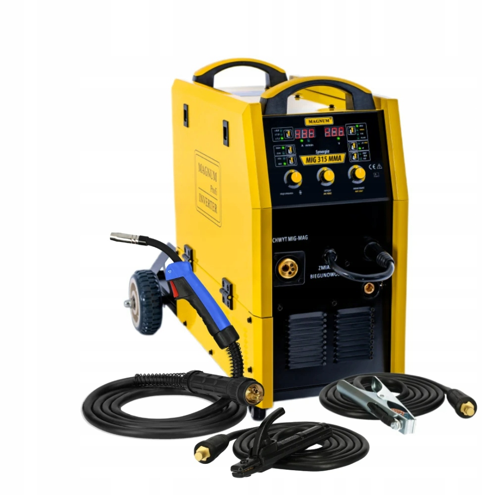 Spawarka inwertorowa Migomat Magnum synergia 330A Mig Mag Mma 400V Zestaw