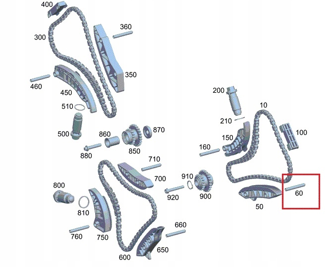 MERCEDES W124 W201 W202 W210 Bolec slizgu rozrzadu Producent części Mercedes-Benz OE