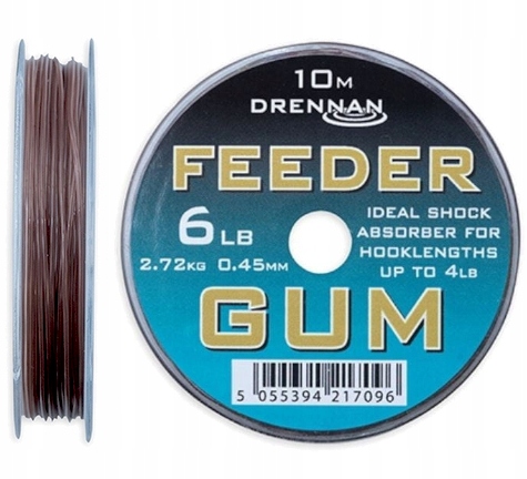 Drennan amortyzator Feeder Gum 0,45 mm 10 m 6 lb