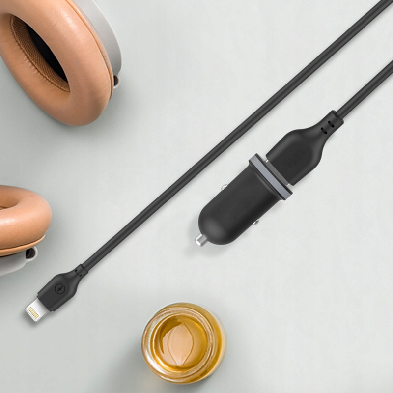 ŁADOWARKA SAMOCHODOWA DO IPHONA IPHONE LIGHTNING Zgodność ze standardem Quick Charge 1.0 Quick Charge 2.0 Quick Charge 3.0