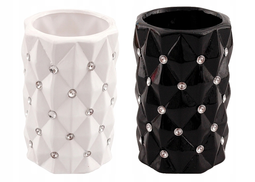 

Wazon ceramiczny cyrkonie kryształy glamour Bc