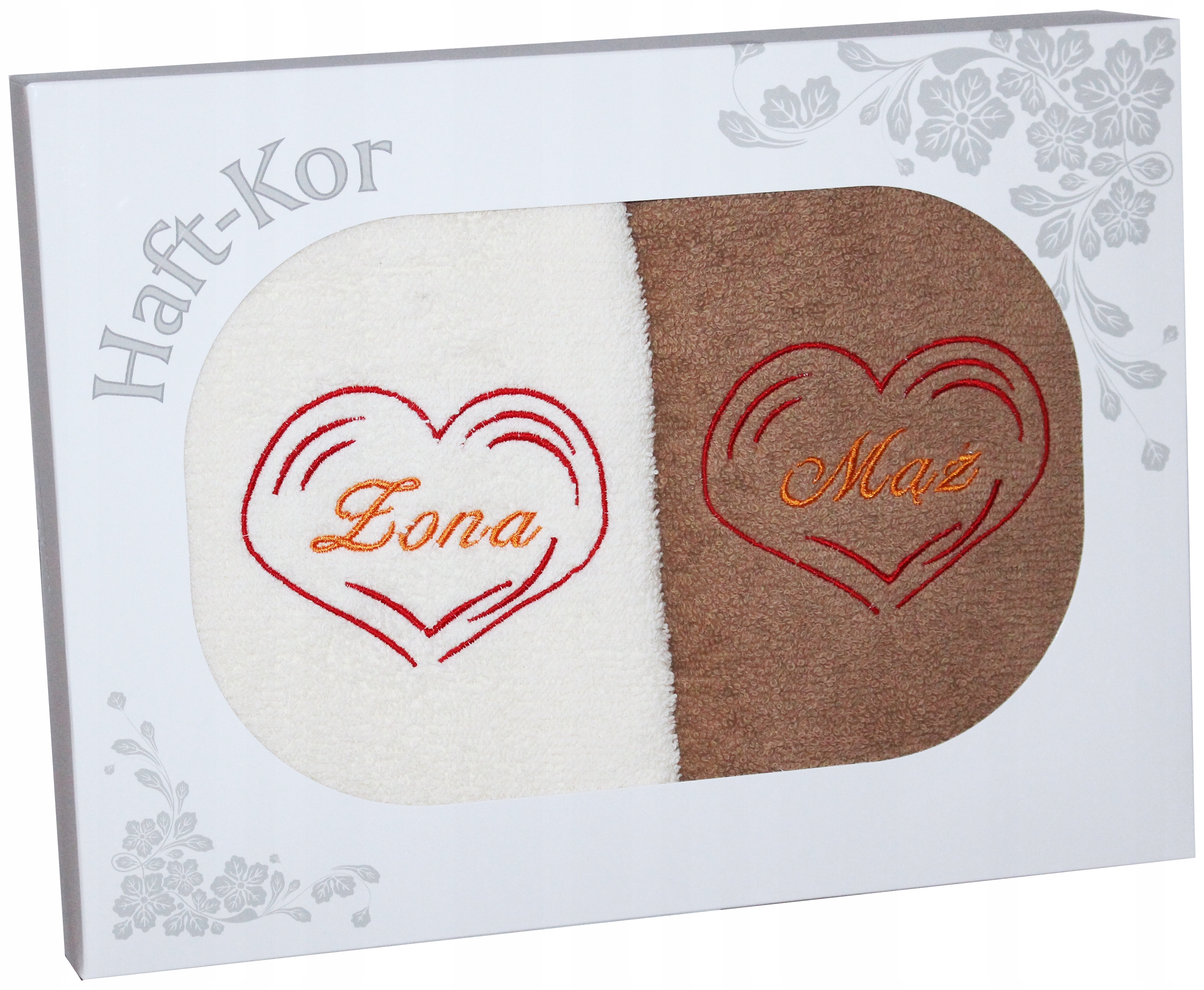 

Prezent Ślubny Zestaw Ręczników Żona Mąż Rocznica