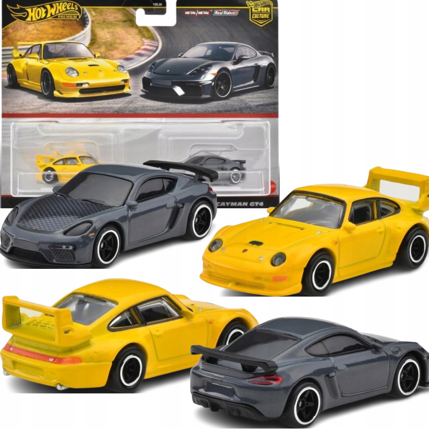 HOT WHEELS PREMIUM CULTURE CAR 2-PACK PORSCHE 993 GT2