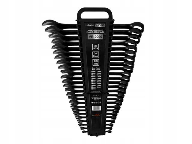 Sada Očkoplochých Klíčů V-plus 25 ks V Kazetě Od 6 Do 32 MM.