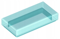 

Lego 3069b tile płytka 1x2 trans lblue 10 szt Nowy